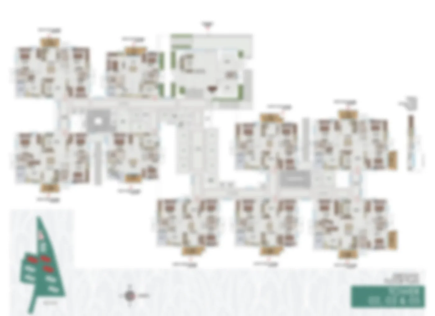 Representative floor plan for 5 BHK villa at Hiranandani Goa